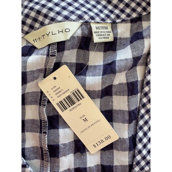 Anthropologie 11.1 TYLHO Blue Gingham Dress – Size Medium – NWT - Picture 4 of 4